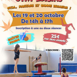 Animation gym loisirs vacances de la toussaint